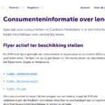 Consumenteninformatie over lenen www.afm .nl
